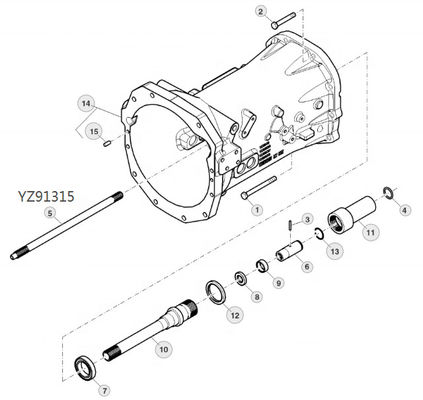 YZ91315 Shaft for JD  usados parts of tractor china tractor parts tractor spare parts