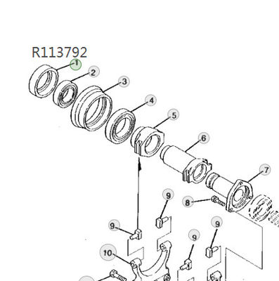 For JD Spare Parts R113792 Equipment Bushing For JD Tractor
